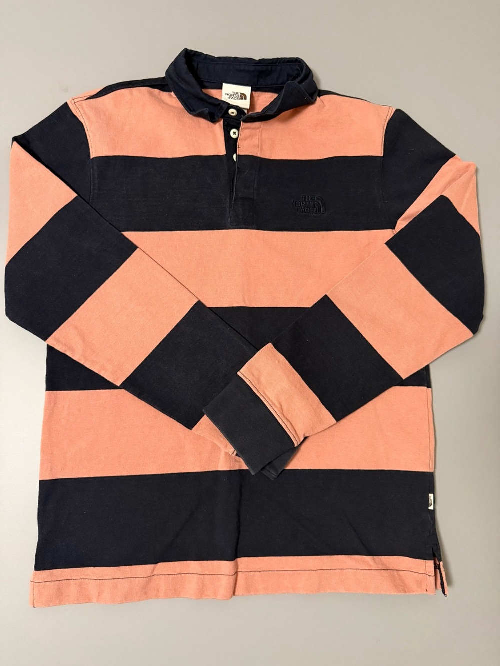The North Face Men's Striped Rugby Shirt Size Small. P3